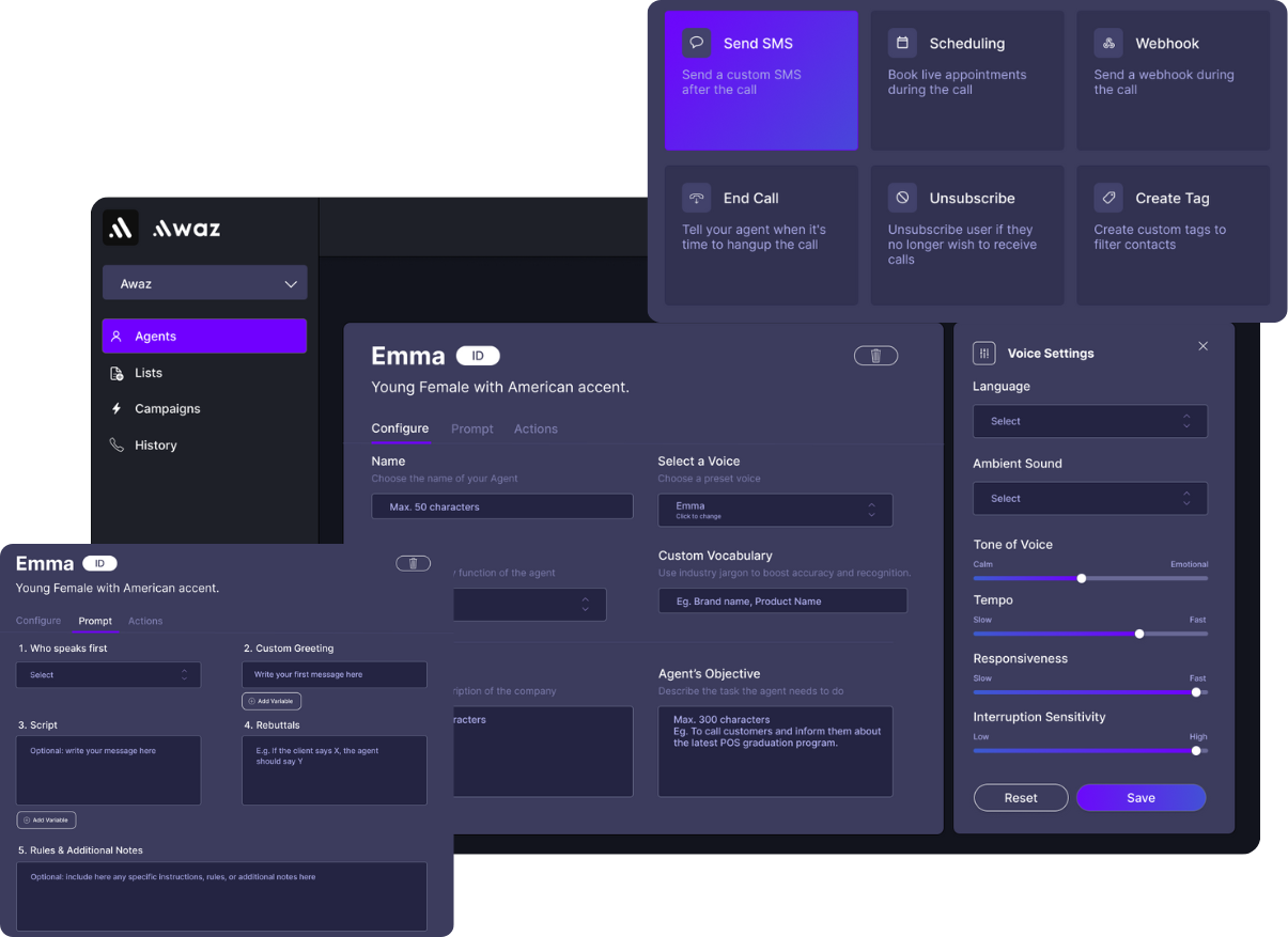 AI Agent Builder Interface